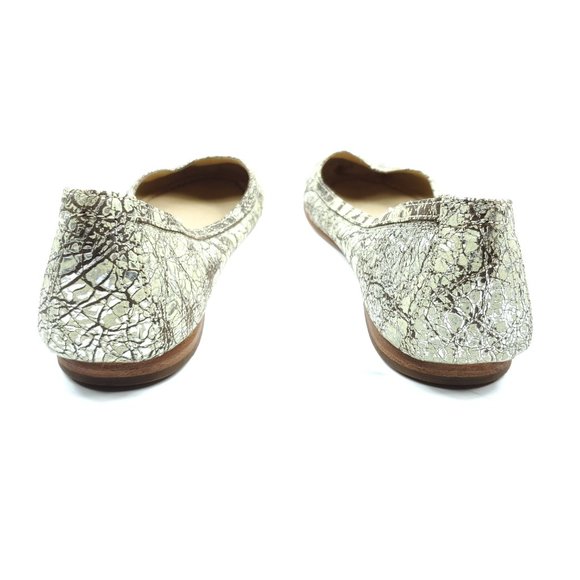 Frye Leather Crackle Carson Ballet Flats - Picture 5 of 9